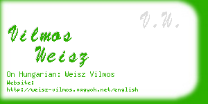 vilmos weisz business card